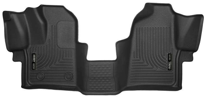 Ford Transit-350 Floor Mats - Front - Husky Liners - X-act Contour - Black - 2015